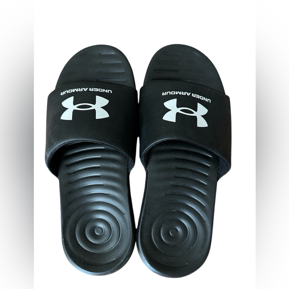 Women’s Size 10 Black Under Armour Slides sandals
